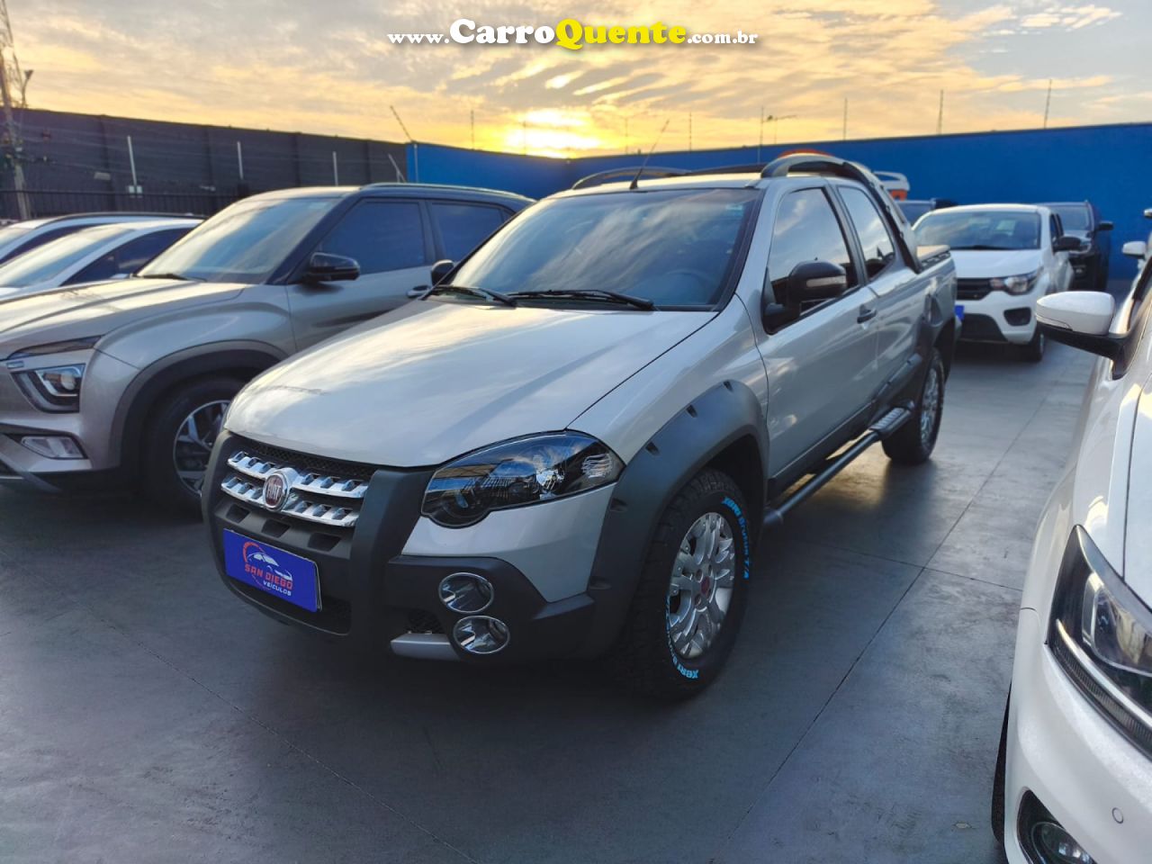 FIAT   STRADA ADVENTURE1.8 1.8 LOCKER FLEX CD   PRATA 2010 1.8 FLEX - Loja
