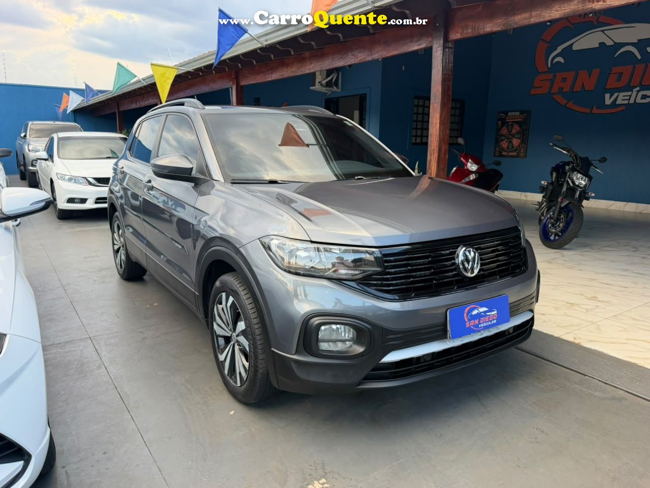 VOLKSWAGEN   T-CROSS 1.0 TSI FLEX 12V 5P AUT.   CINZA 2021 1.0 FLEX - Loja