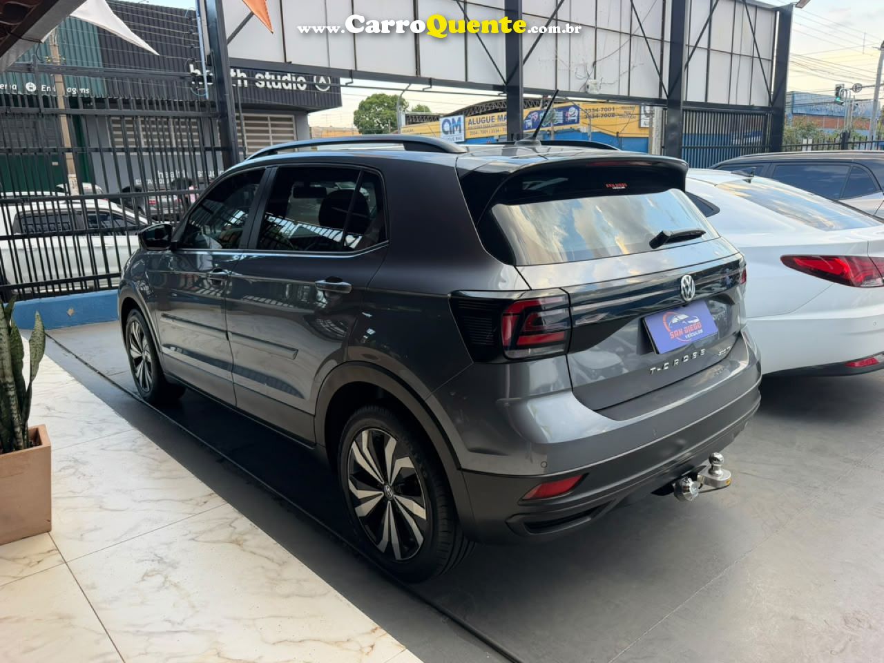 VOLKSWAGEN   T-CROSS 1.0 TSI FLEX 12V 5P AUT.   CINZA 2021 1.0 FLEX - Loja