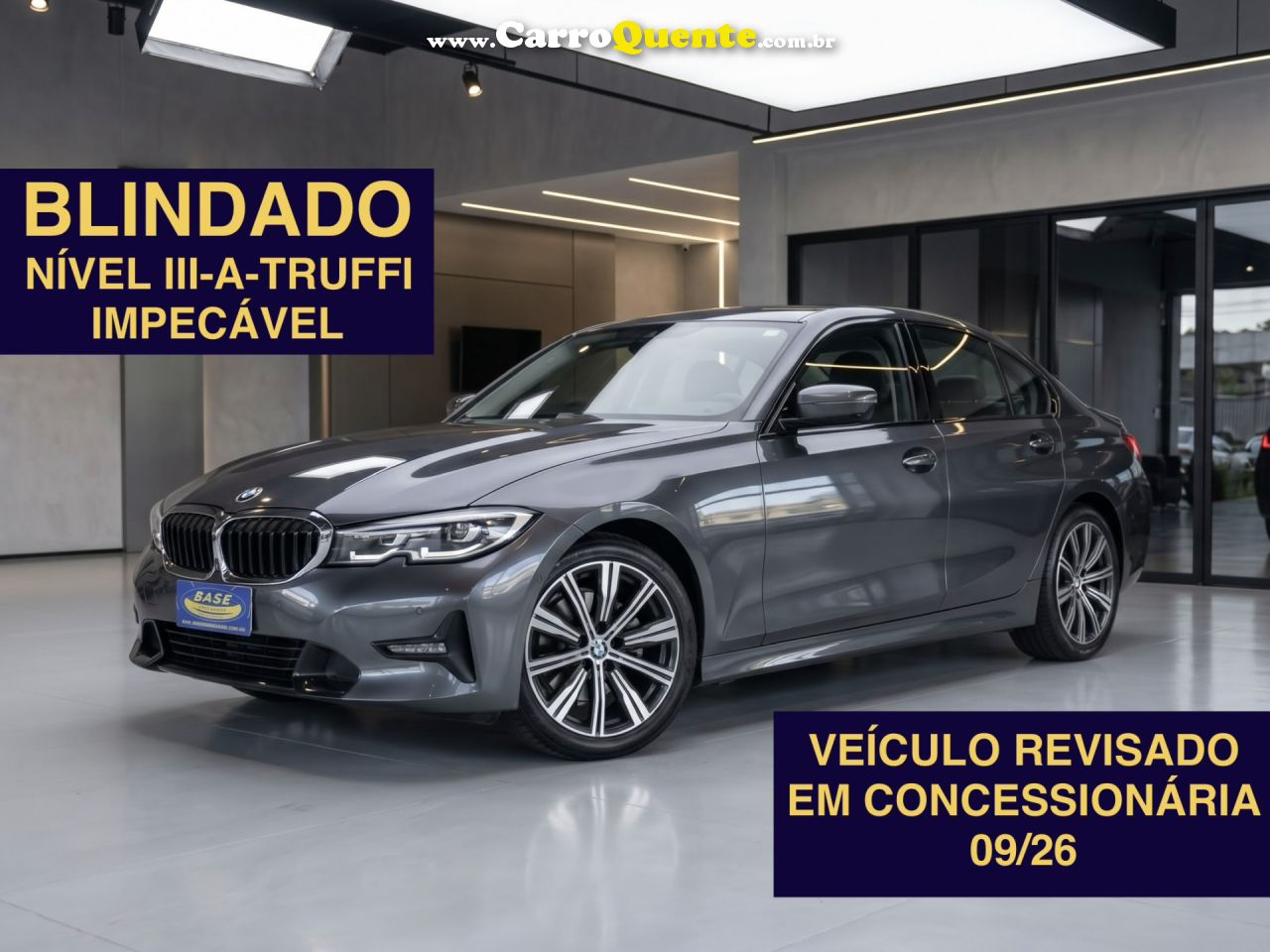 BMW   320IA 2.0 TURBOACTIVEFLEX 16VGP  4P   CINZA 2021 2.0 T GASOLINA - Loja