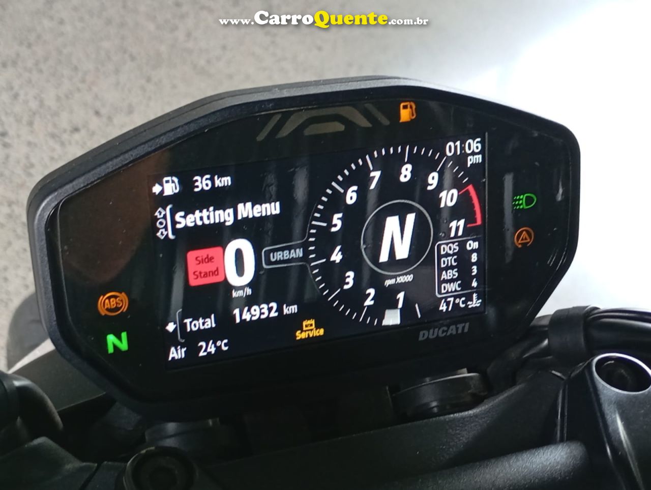 DUCATI   MONSTER 937CC   VERMELHO 2022 937 GASOLINA - Loja