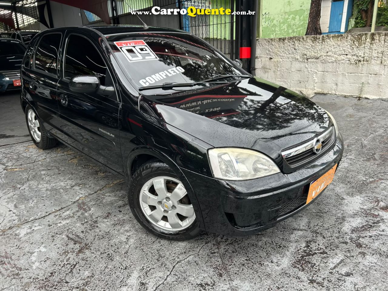 CHEVROLET   CORSA HAT. PREMIUM 1.4 8V ECONOFLEX 5P   PRETO 2009 1.4 FLEX - Loja