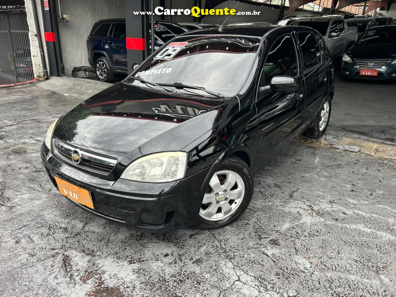 CHEVROLET   CORSA HAT. PREMIUM 1.4 8V ECONOFLEX 5P   PRETO 2009 1.4 FLEX - Loja