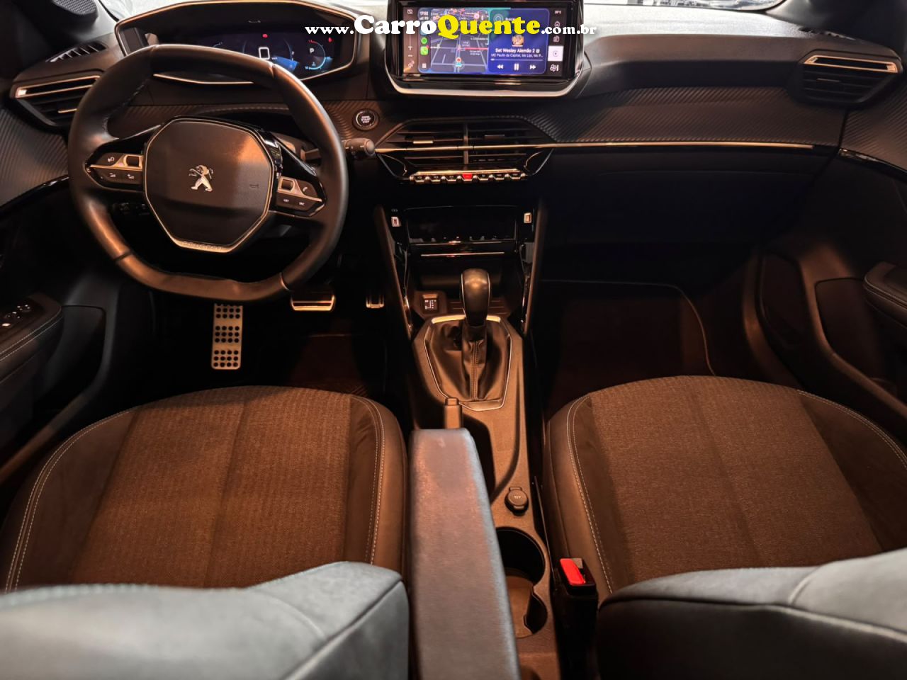 PEUGEOT   208 STYLE TURBO T200   PRETO 2024 1.0  FLEX - Loja