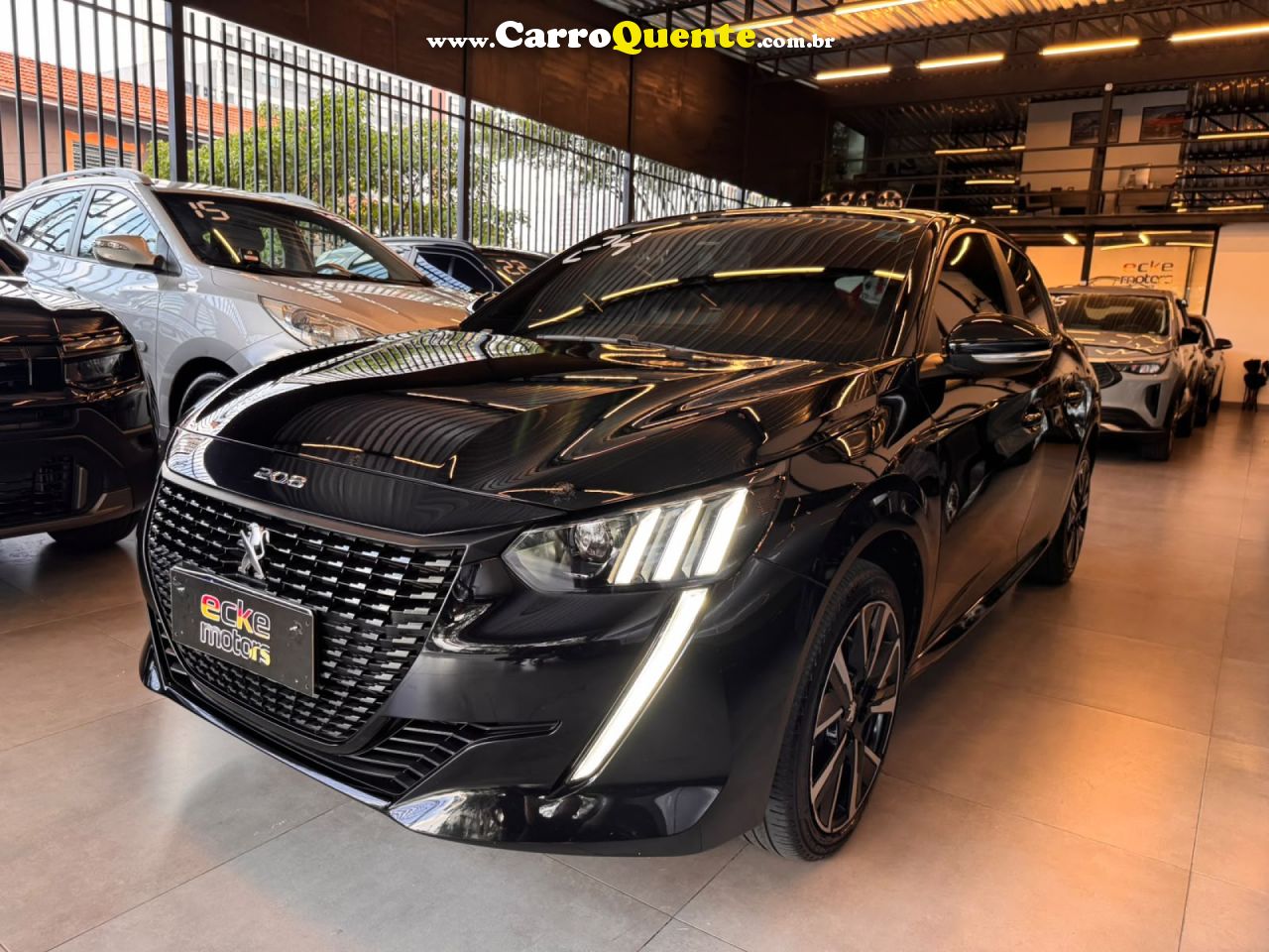 PEUGEOT   208 STYLE TURBO T200   PRETO 2024 1.0  FLEX - Loja