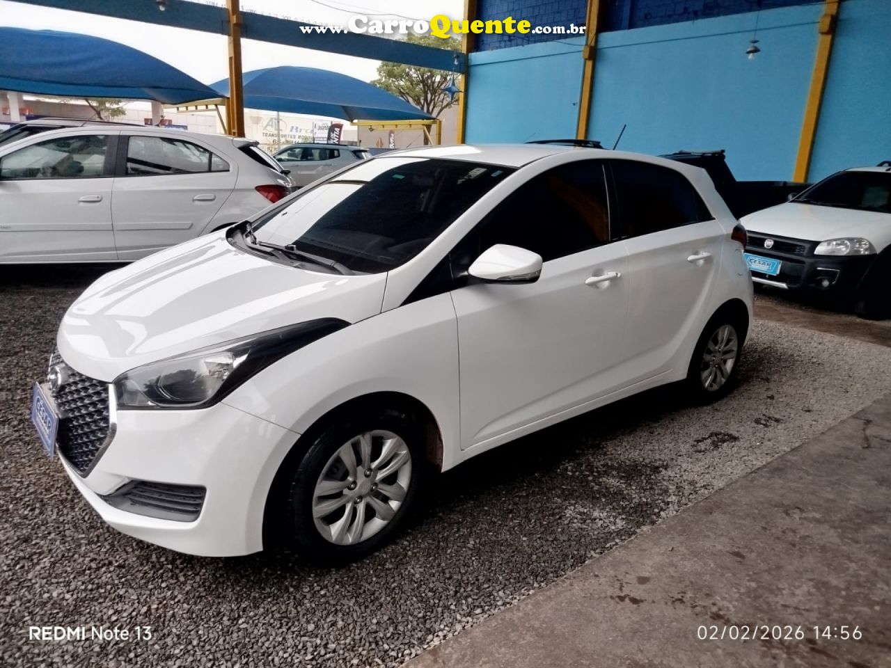 HYUNDAI   HB20 COMF.C.PLUSC.STYLE 1.0 FLEX 12V   BRANCO 2019 1.0 FLEX - Loja