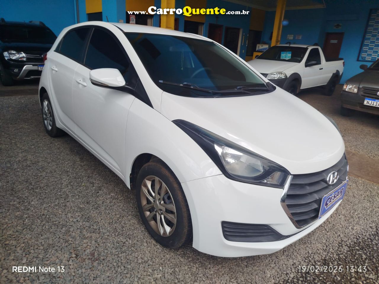 HYUNDAI   HB20 COMF.C.PLUSC.STYLE 1.0 FLEX 12V   BRANCO 2019 1.0 FLEX - Loja