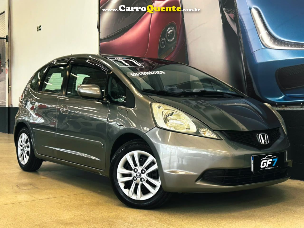 HONDA   FIT DX 1.4 FLEX 16V 5P AUT.   CINZA 2011 1.4 FLEX - Loja