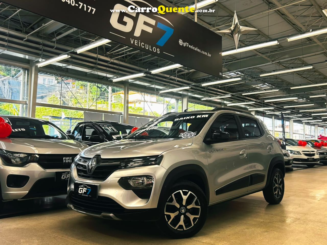 RENAULT   KWID OUTSIDER 1.0 FLEX 12V 5P MEC.   PRATA 2023 1.0 FLEX - Loja
