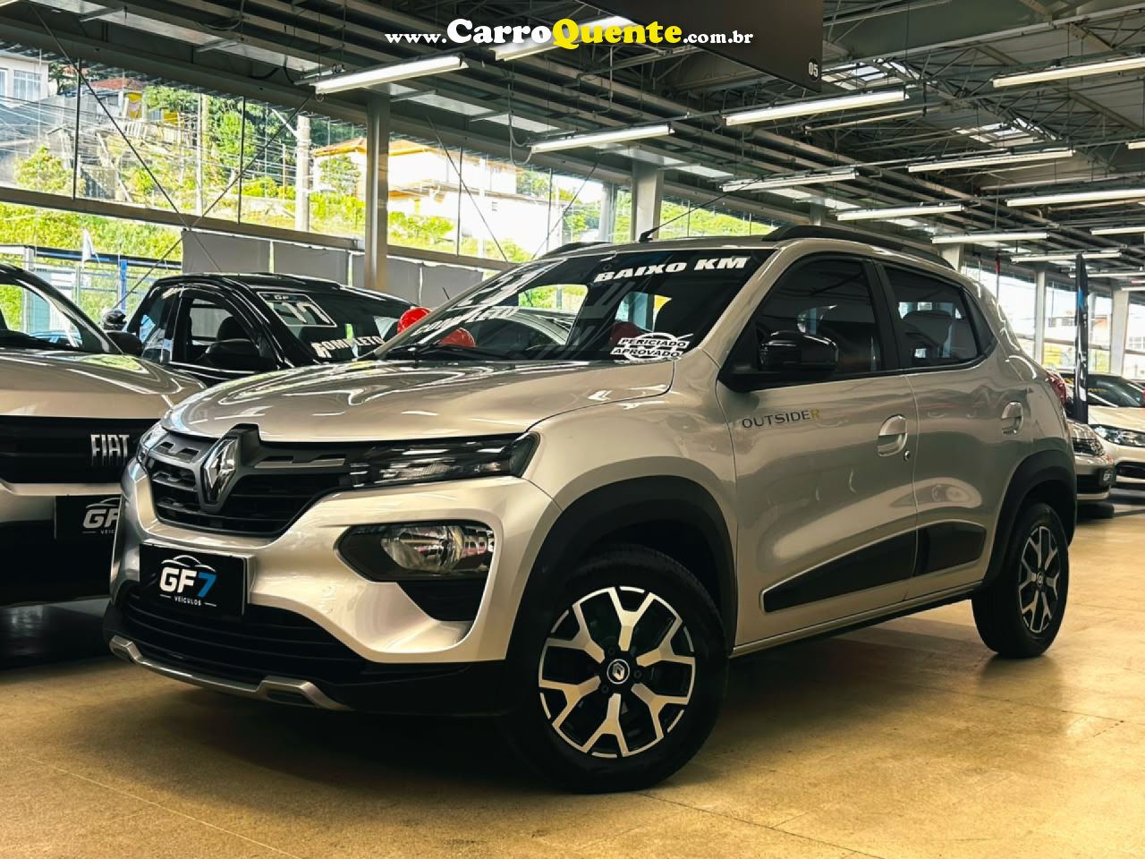 RENAULT   KWID OUTSIDER 1.0 FLEX 12V 5P MEC.   PRATA 2023 1.0 FLEX - Loja
