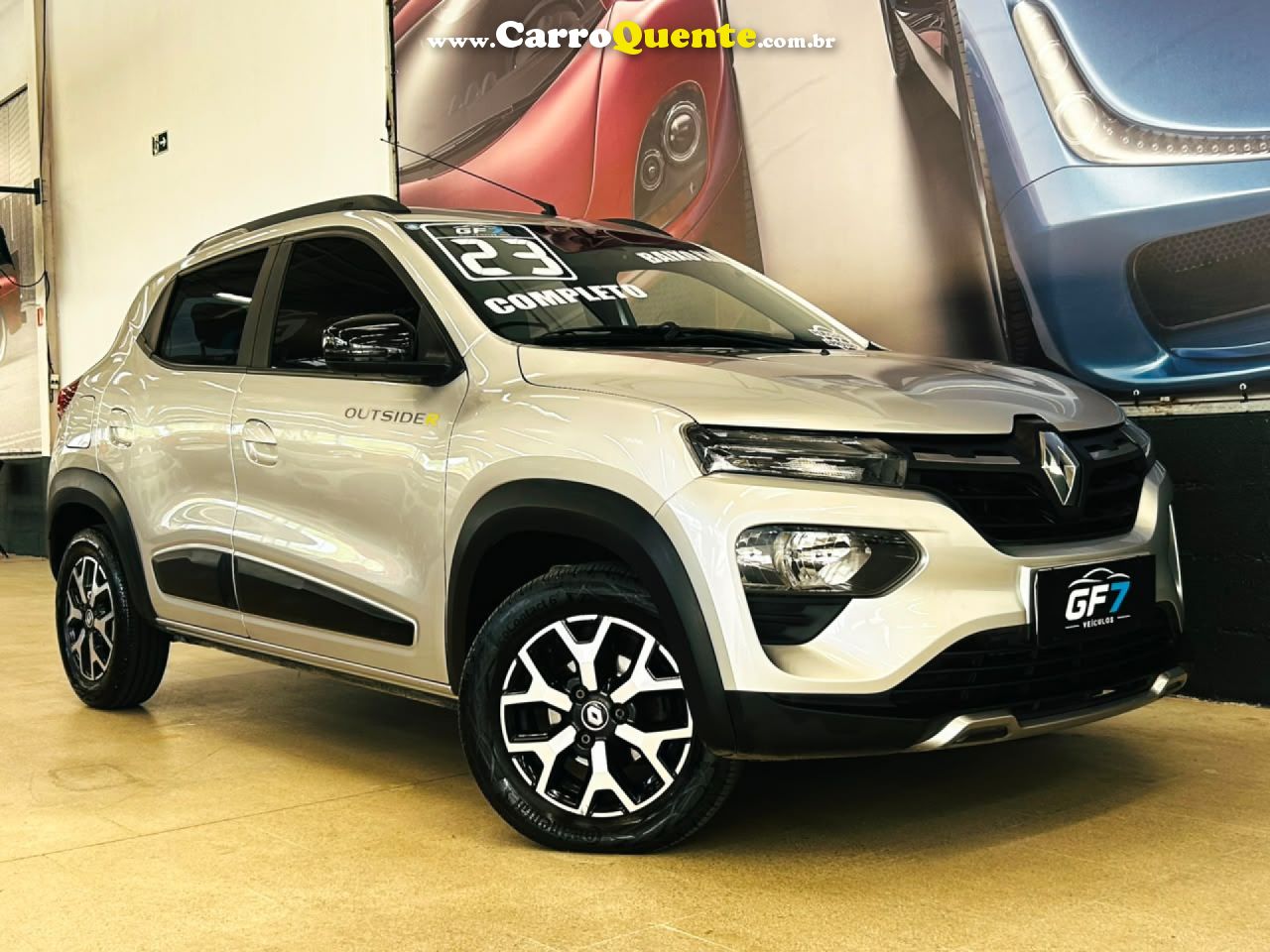 RENAULT   KWID OUTSIDER 1.0 FLEX 12V 5P MEC.   PRATA 2023 1.0 FLEX - Loja