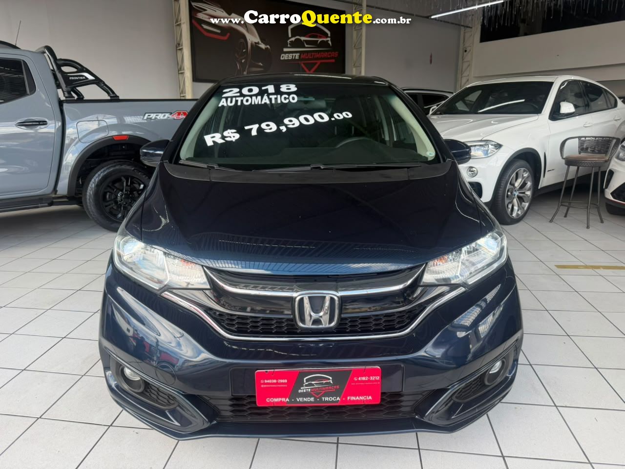 HONDA   FIT LX 1.5 FLEXONE 16V 5P AUT.   AZUL 2018 1.5 GASOLINA - Loja