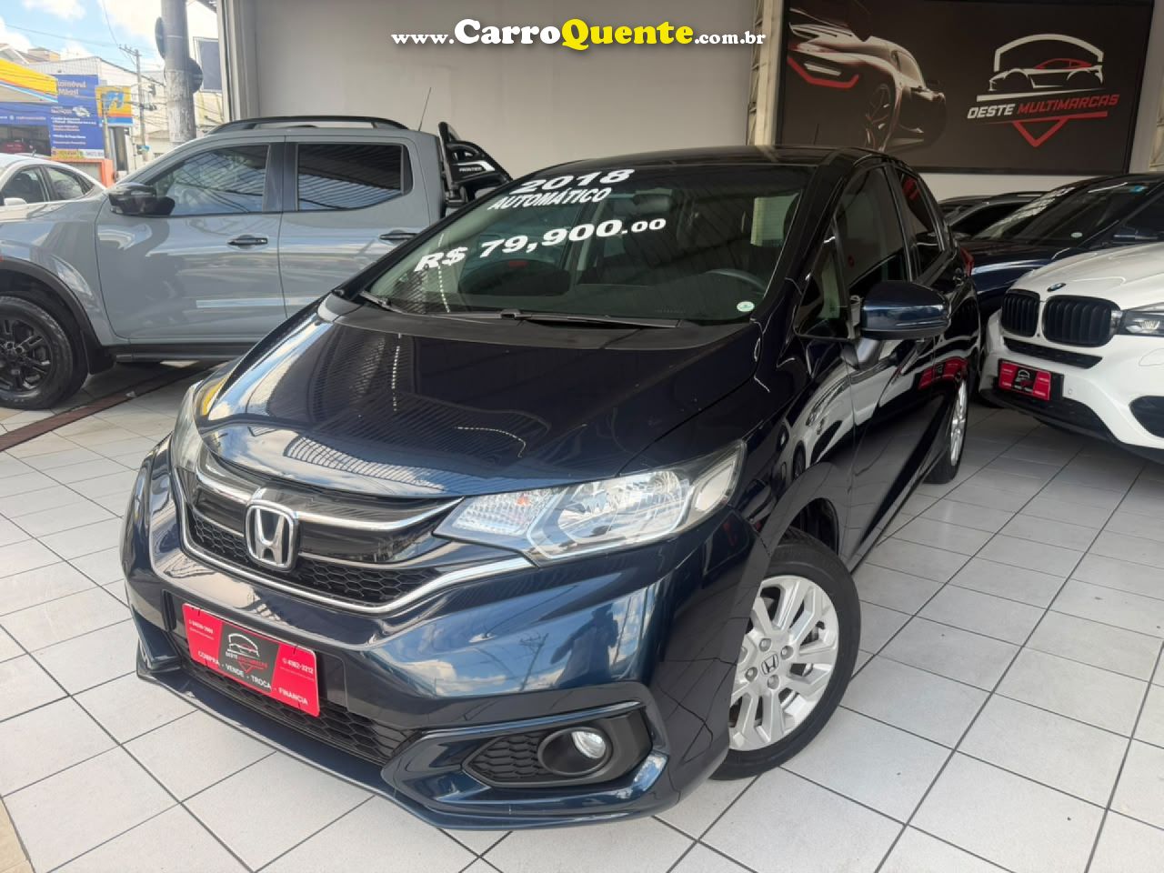 HONDA   FIT LX 1.5 FLEXONE 16V 5P AUT.   AZUL 2018 1.5 GASOLINA - Loja