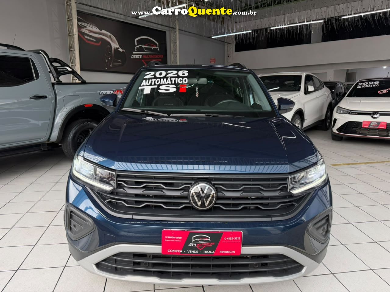 VOLKSWAGEN   T-CROSS 1.0 TSI FLEX 12V 5P AUT.   AZUL 2026 1.0 FLEX - Loja