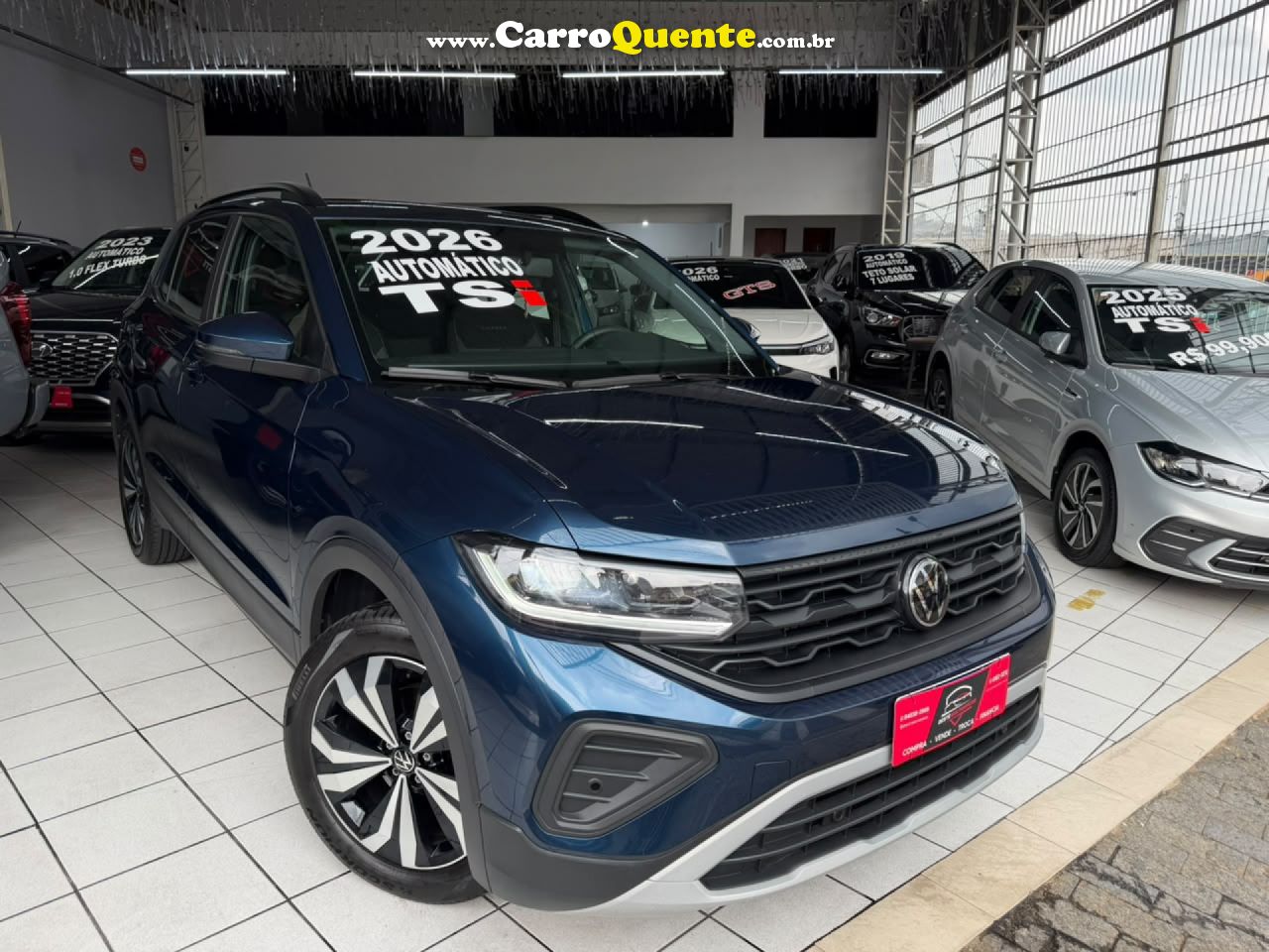 VOLKSWAGEN   T-CROSS 1.0 TSI FLEX 12V 5P AUT.   AZUL 2026 1.0 FLEX - Loja