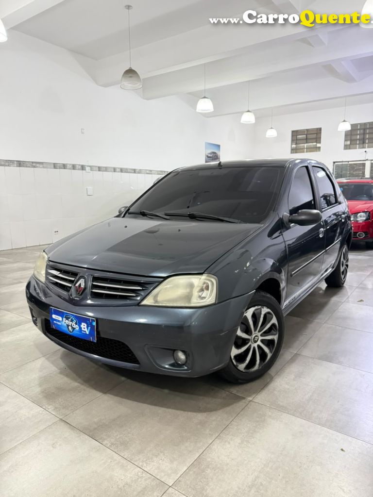 RENAULT   LOGAN PRIVILÈGE HI-FLEX 1.6 8V 4P   CINZA 2008 1.6 GASOLINA - Loja