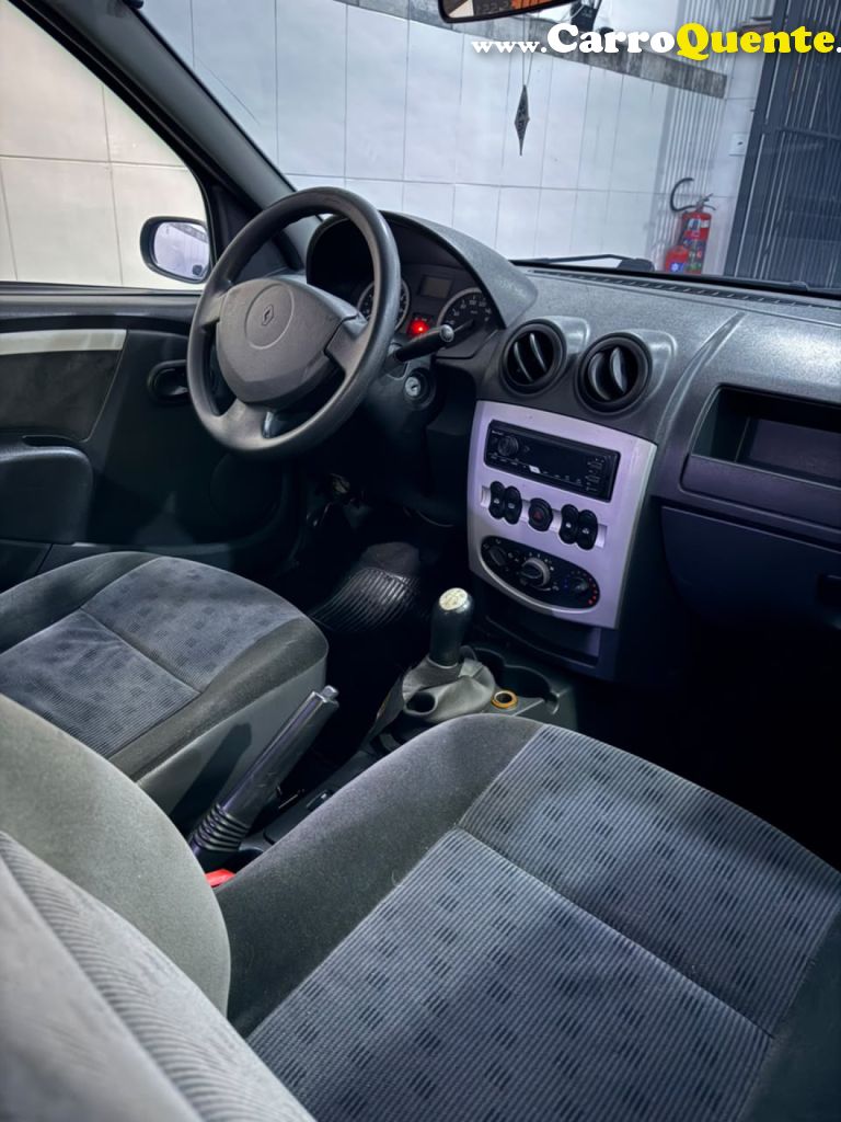RENAULT   LOGAN PRIVILÈGE HI-FLEX 1.6 8V 4P   CINZA 2008 1.6 GASOLINA - Loja