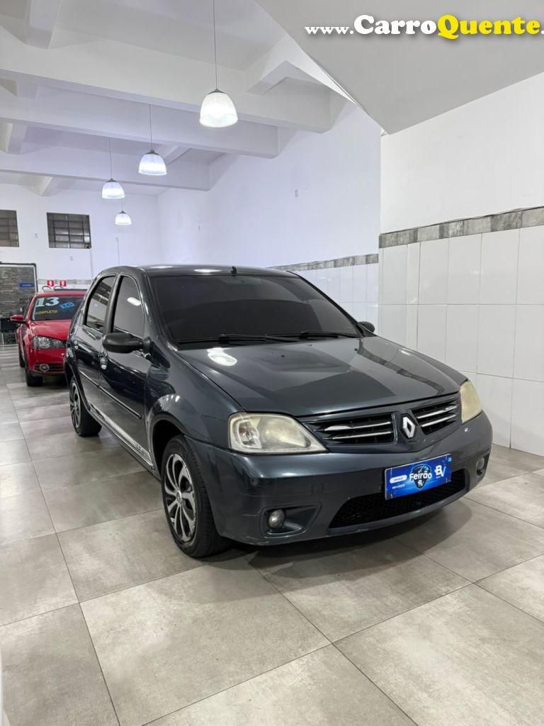 RENAULT   LOGAN PRIVILÈGE HI-FLEX 1.6 8V 4P   CINZA 2008 1.6 GASOLINA - Loja