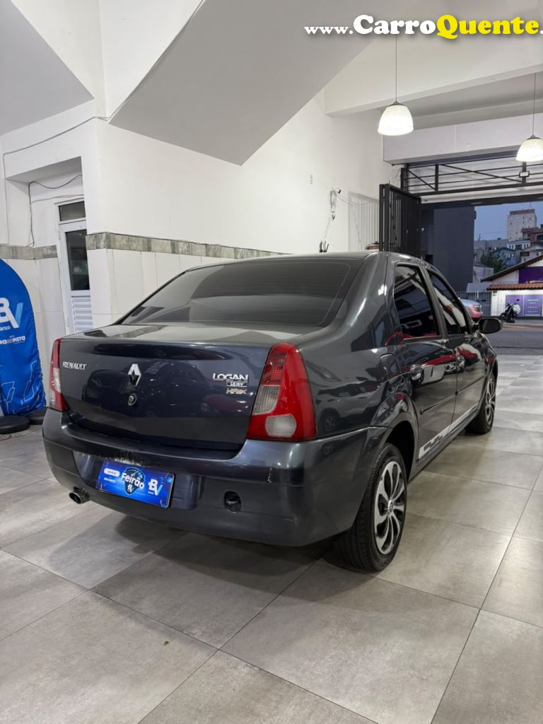 RENAULT   LOGAN PRIVILÈGE HI-FLEX 1.6 8V 4P   CINZA 2008 1.6 GASOLINA - Loja