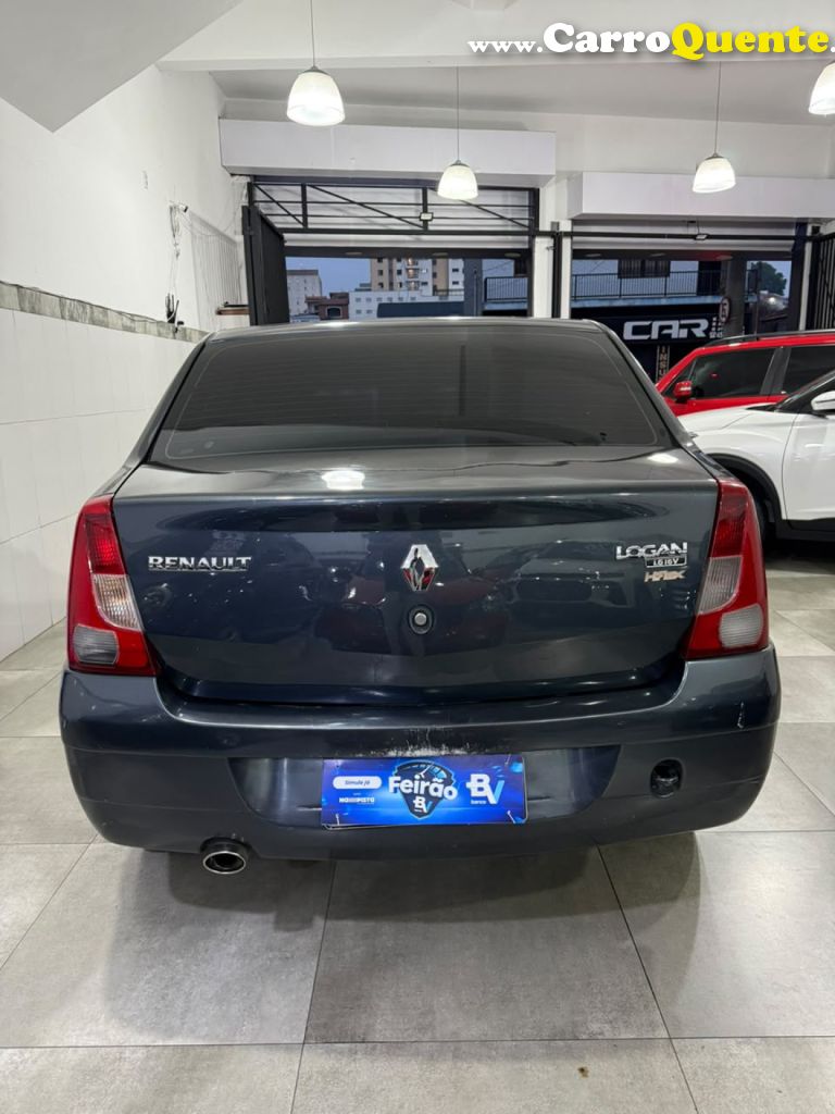 RENAULT   LOGAN PRIVILÈGE HI-FLEX 1.6 8V 4P   CINZA 2008 1.6 GASOLINA - Loja