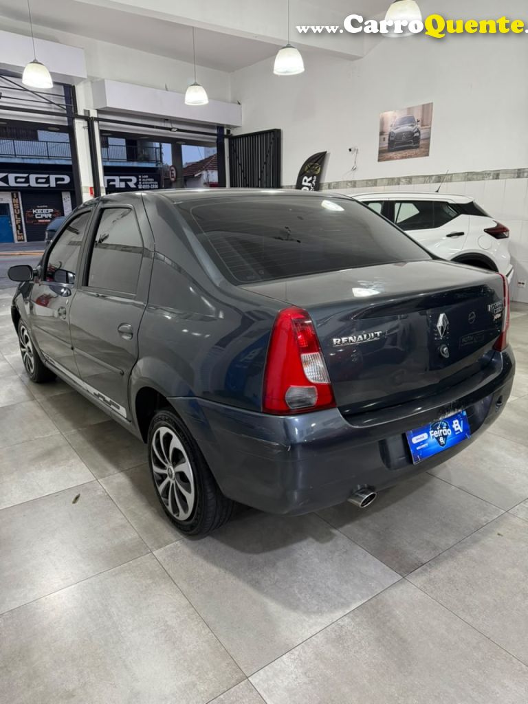 RENAULT   LOGAN PRIVILÈGE HI-FLEX 1.6 8V 4P   CINZA 2008 1.6 GASOLINA - Loja