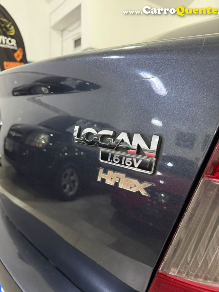 RENAULT   LOGAN PRIVILÈGE HI-FLEX 1.6 8V 4P   CINZA 2008 1.6 GASOLINA - Loja