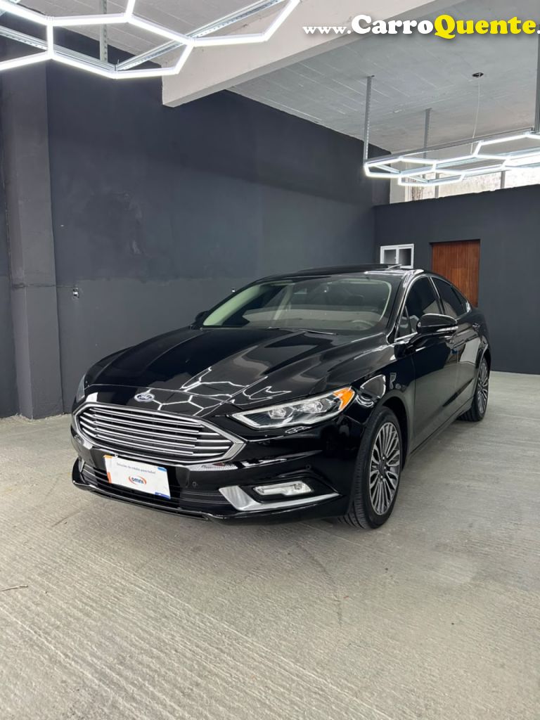 FORD   FUSION TITANIUM 2.0 GTDI ECO. AWD AUT.   PRETO 2017 2.0 GASOLINA - Loja