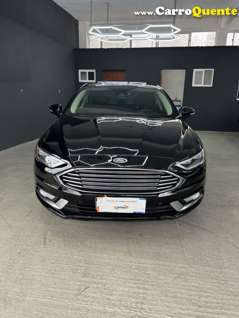 FORD   FUSION TITANIUM 2.0 GTDI ECO. AWD AUT.   PRETO 2017 2.0 GASOLINA - Loja