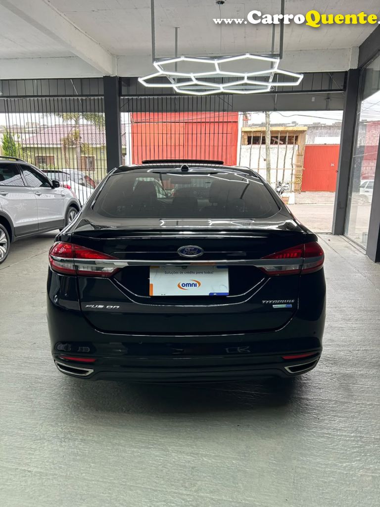 FORD   FUSION TITANIUM 2.0 GTDI ECO. AWD AUT.   PRETO 2017 2.0 GASOLINA - Loja