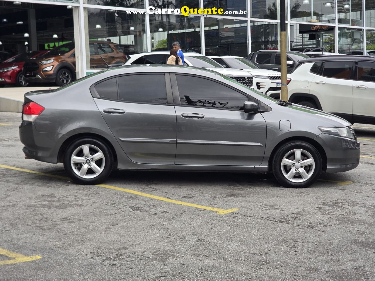 HONDA   CITY SEDAN LX 1.5 FLEX 16V 4P AUT.   CINZA 2012 1.5 FLEX - Loja