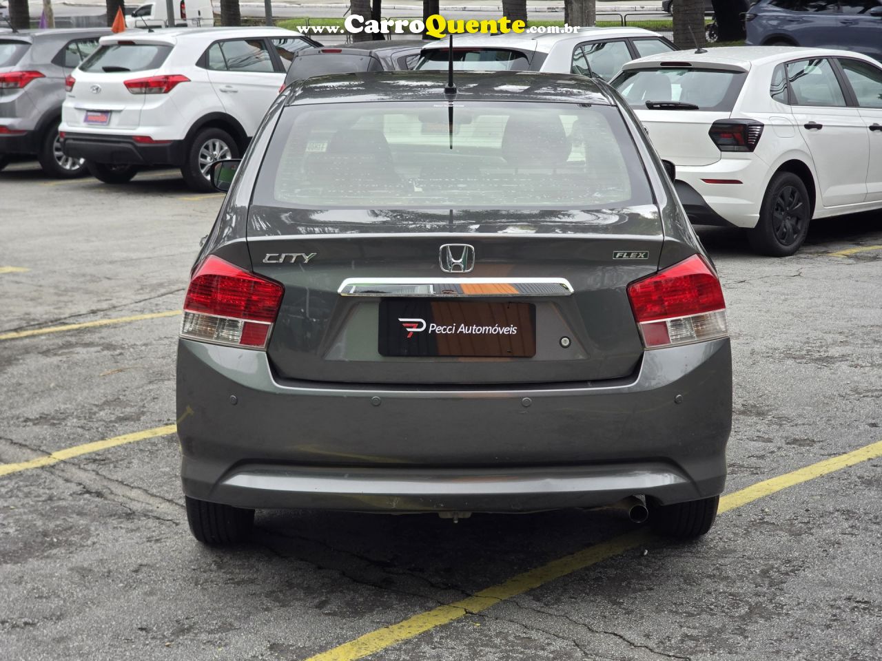 HONDA   CITY SEDAN LX 1.5 FLEX 16V 4P AUT.   CINZA 2012 1.5 FLEX - Loja