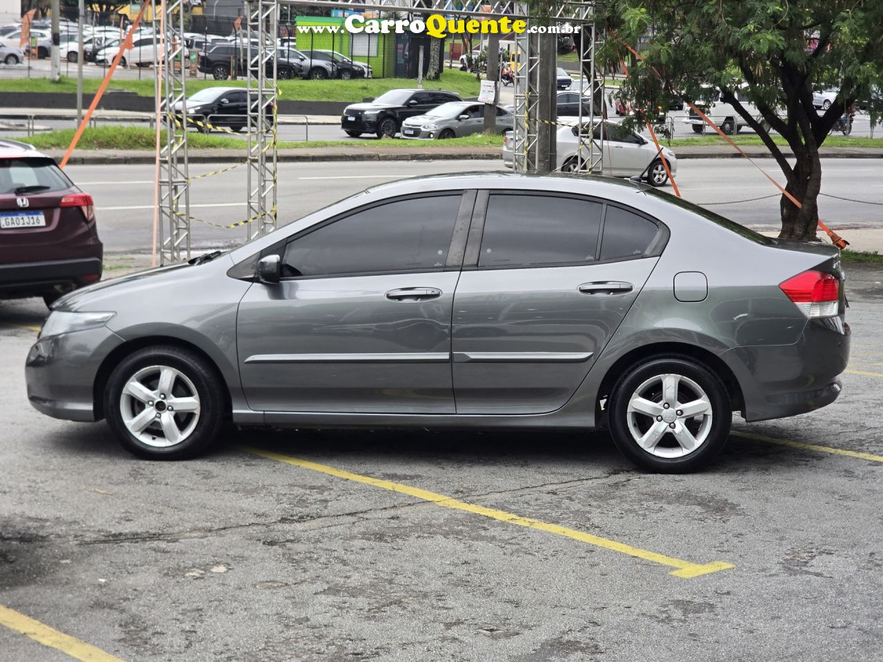 HONDA   CITY SEDAN LX 1.5 FLEX 16V 4P AUT.   CINZA 2012 1.5 FLEX - Loja