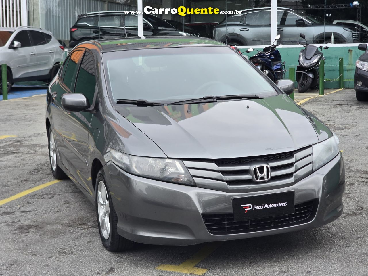 HONDA   CITY SEDAN LX 1.5 FLEX 16V 4P AUT.   CINZA 2012 1.5 FLEX - Loja