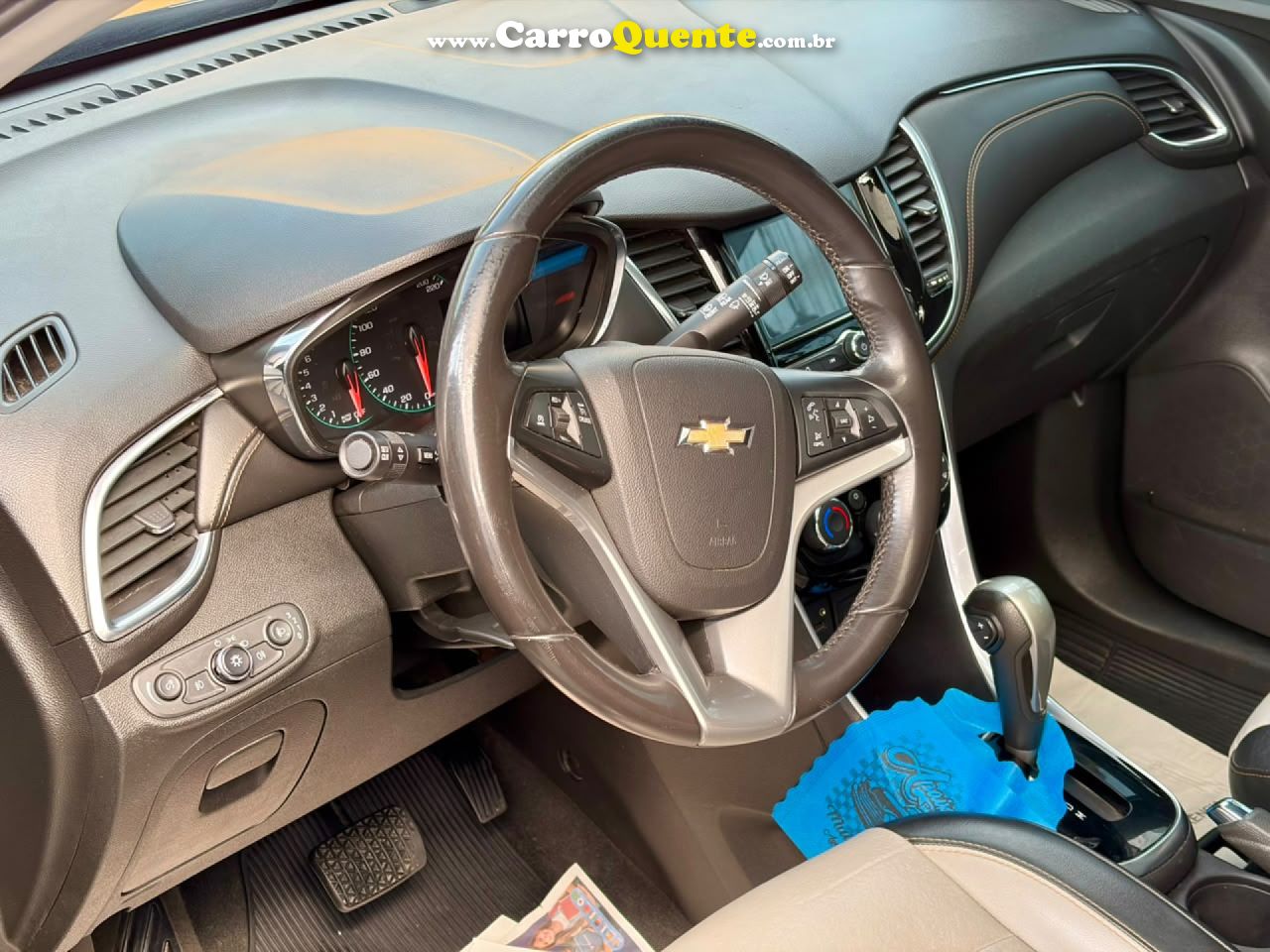 CHEVROLET   TRACKER LTZ 1.4 TURBO 16V FLEX 4X2 AUT.   CINZA 2017 1.4 FLEX - Loja