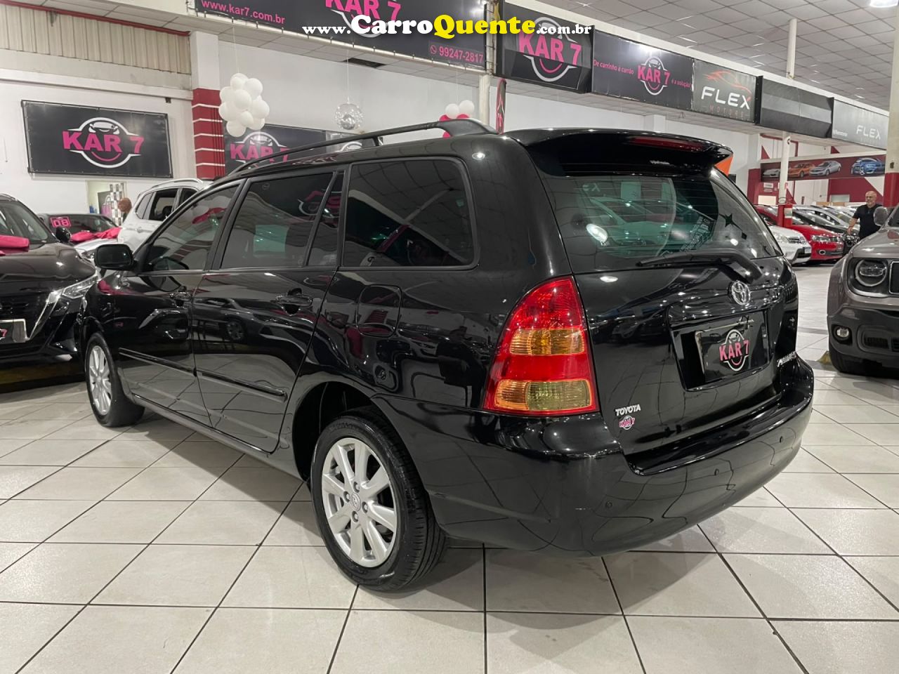 TOYOTA   COROLLA FIELDER SW 1.81.8 XEI FLEX MEC   PRETO 2005 1.8 FLEX - Loja