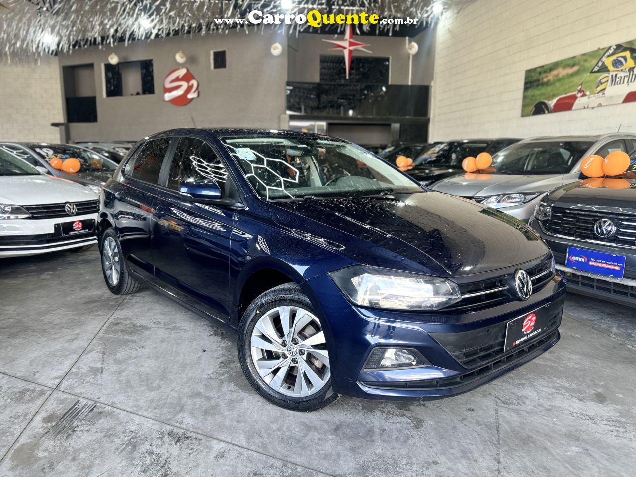 VOLKSWAGEN   POLO COMFORT. 200 TSI 1.0 FLEX 12V AUT.   AZUL 2020 1.0 FLEX - Loja