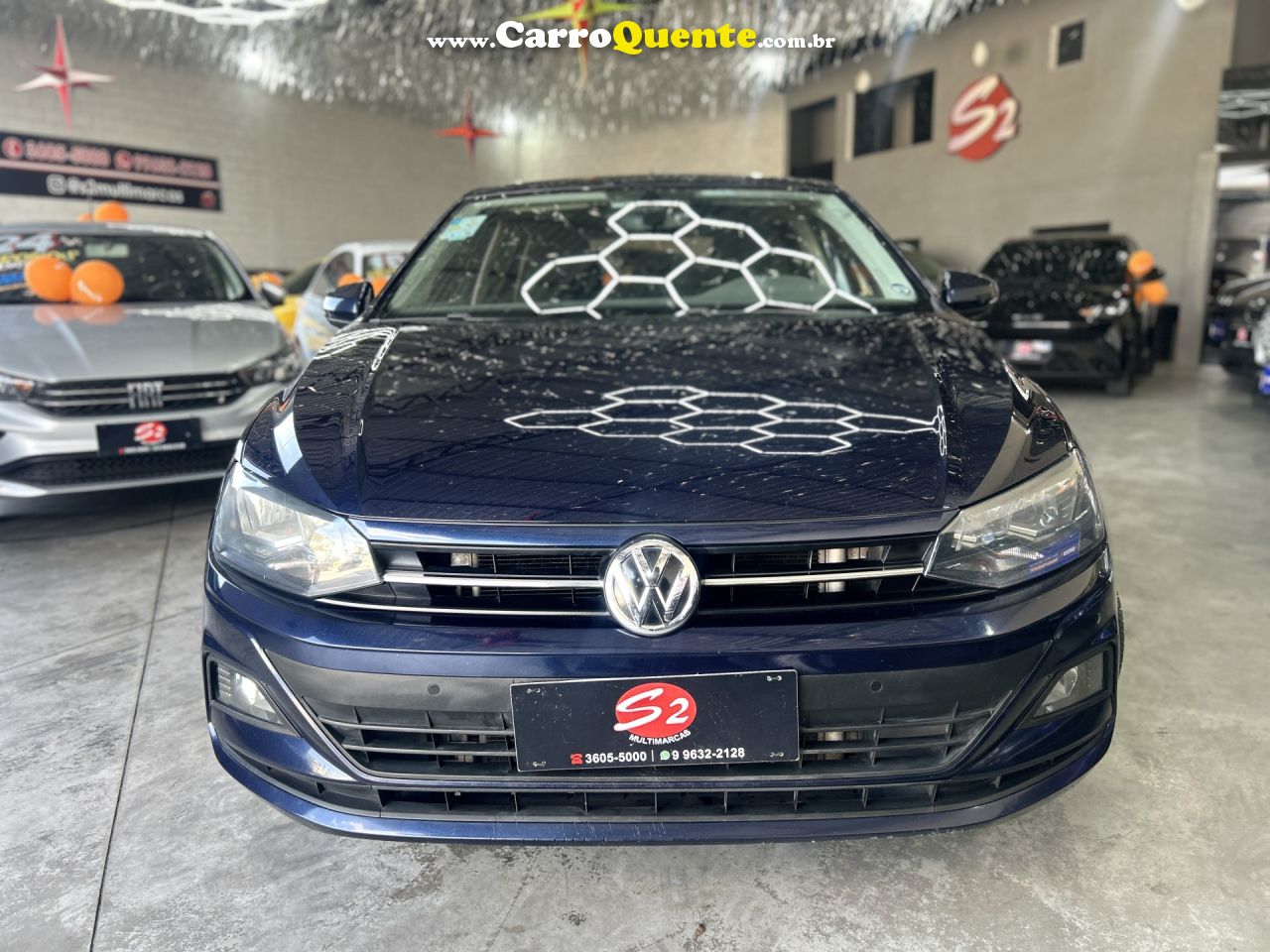 VOLKSWAGEN   POLO COMFORT. 200 TSI 1.0 FLEX 12V AUT.   AZUL 2020 1.0 FLEX - Loja