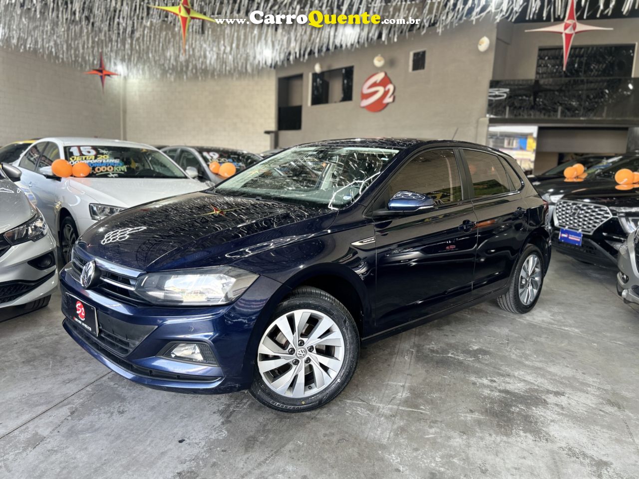 VOLKSWAGEN   POLO COMFORT. 200 TSI 1.0 FLEX 12V AUT.   AZUL 2020 1.0 FLEX - Loja