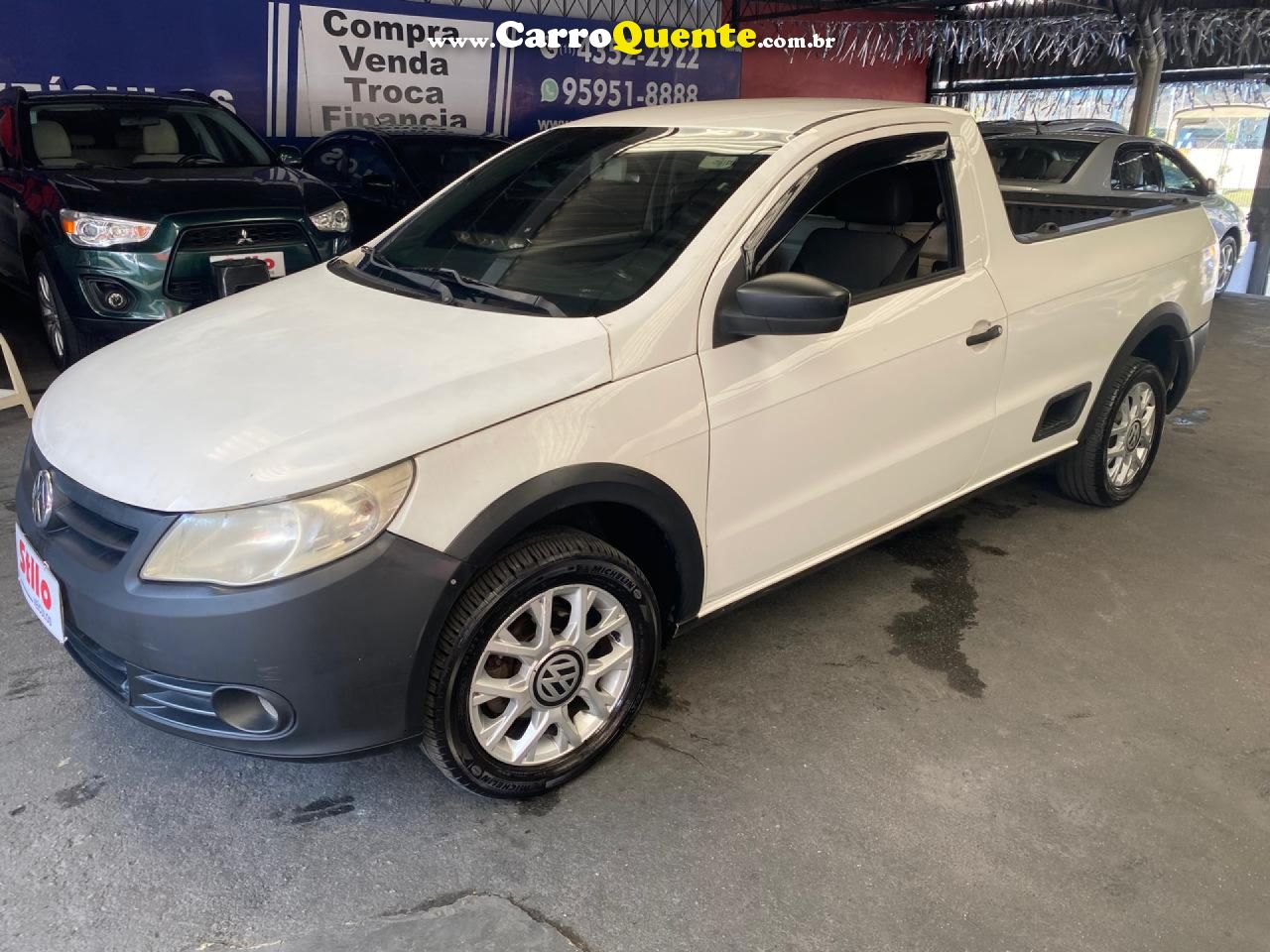 VOLKSWAGEN   SAVEIRO 1.6 MI 1.6 MI TOTAL FLEX 8V   BRANCO 2013 1.6 FLEX - Loja