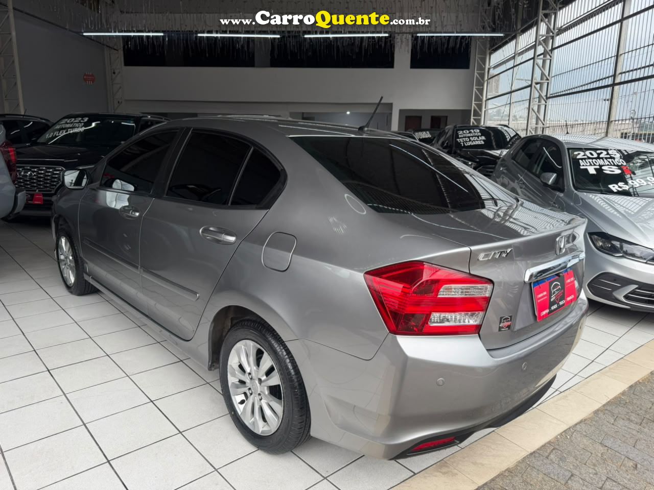 HONDA   CITY SEDAN LX 1.5 FLEX 16V 4P AUT.   CINZA 2013 1.5 FLEX - Loja