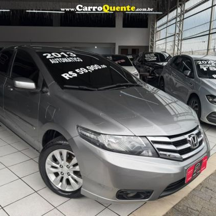 HONDA   CITY SEDAN LX 1.5 FLEX 16V 4P AUT.   CINZA 2013 1.5 FLEX