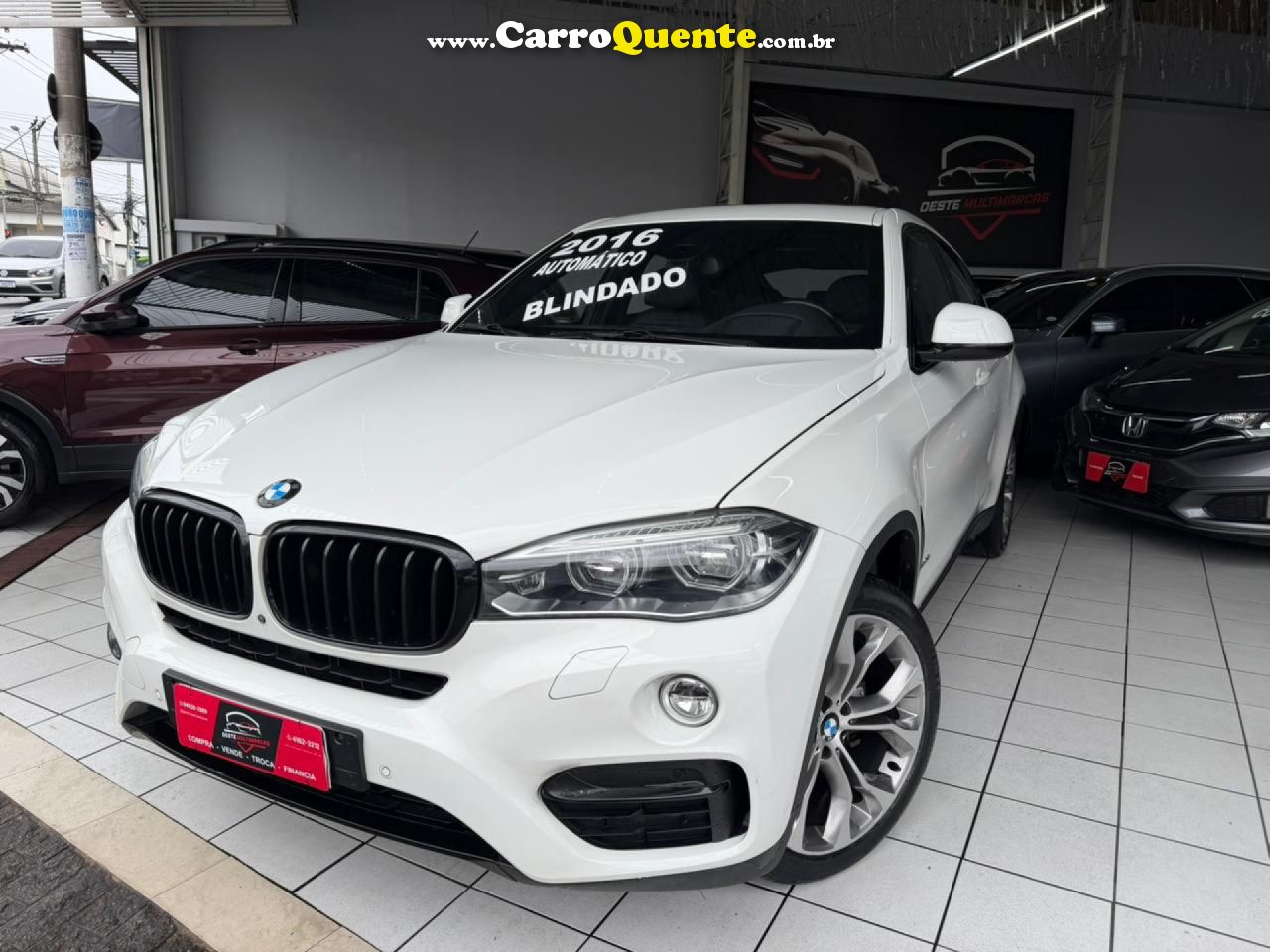 BMW   X6 XDRIVE 35I 3.0 306CV BI-TURBO   BRANCO 2016 3.0 GASOLINA - Loja