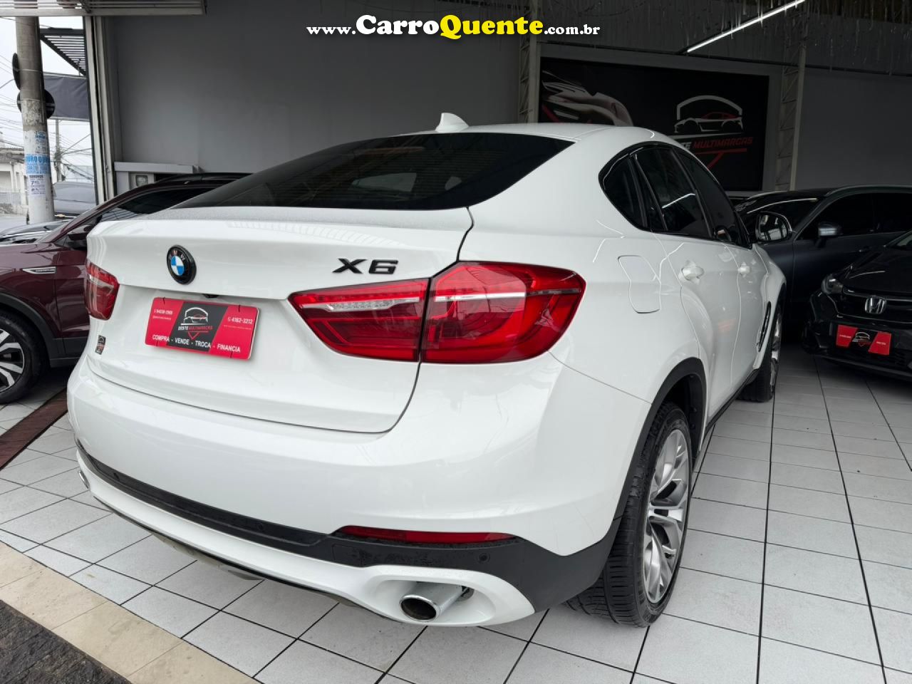 BMW   X6 XDRIVE 35I 3.0 306CV BI-TURBO   BRANCO 2016 3.0 GASOLINA - Loja