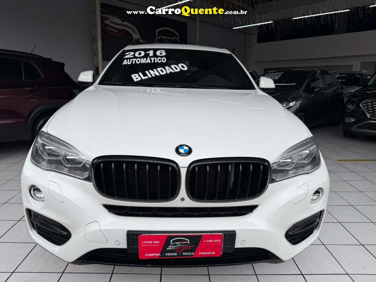 BMW   X6 XDRIVE 35I 3.0 306CV BI-TURBO   BRANCO 2016 3.0 GASOLINA - Loja