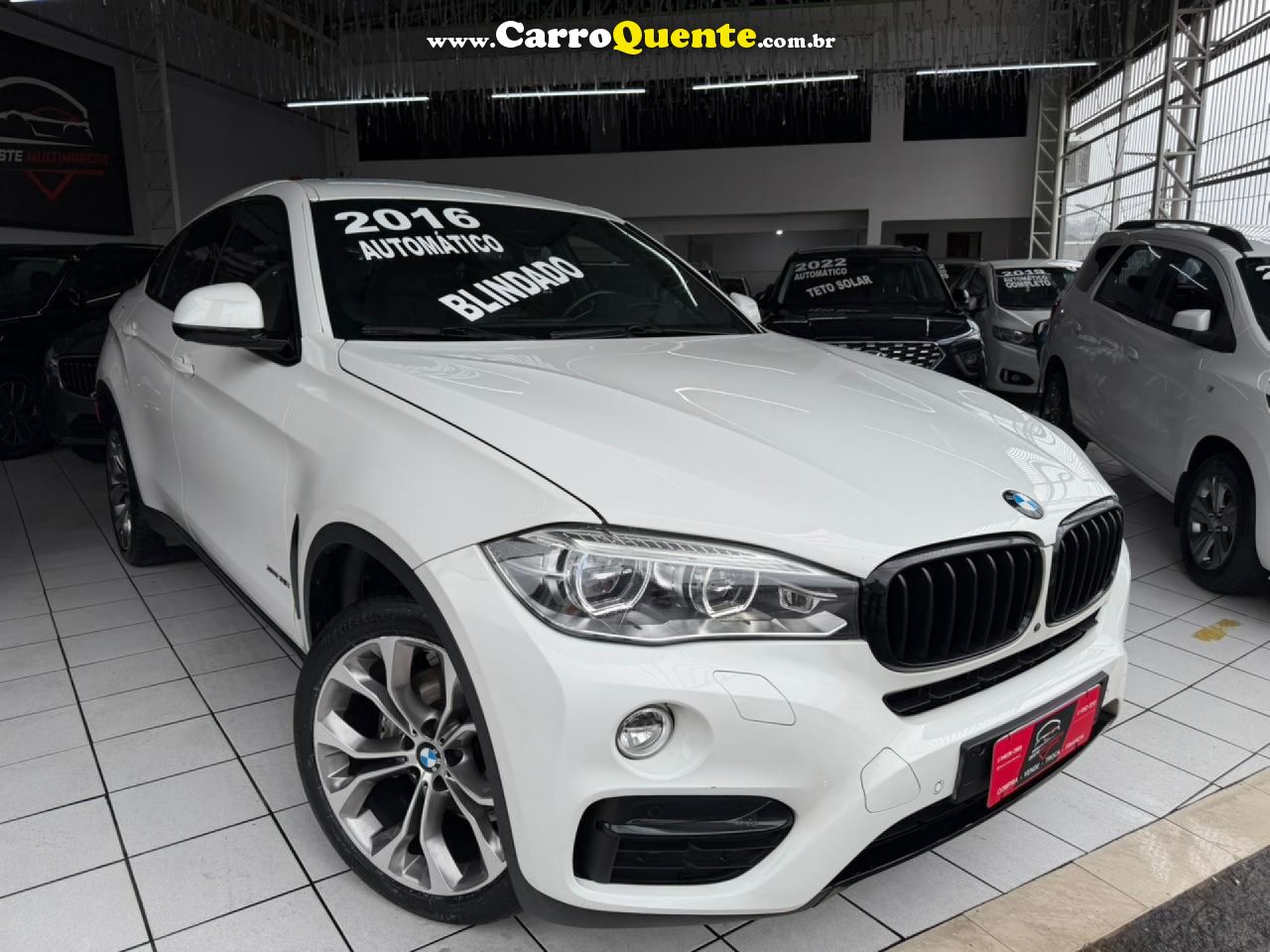 BMW   X6 XDRIVE 35I 3.0 306CV BI-TURBO   BRANCO 2016 3.0 GASOLINA - Loja