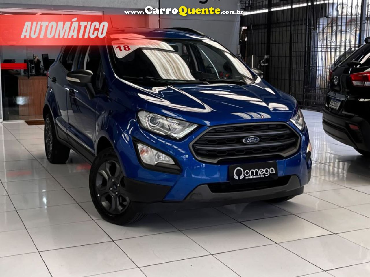 FORD   ECOSPORT FREESTYLE 1.5 12V FLEX 5P AUT.   AZUL 2018 1.5 FLEX - Loja
