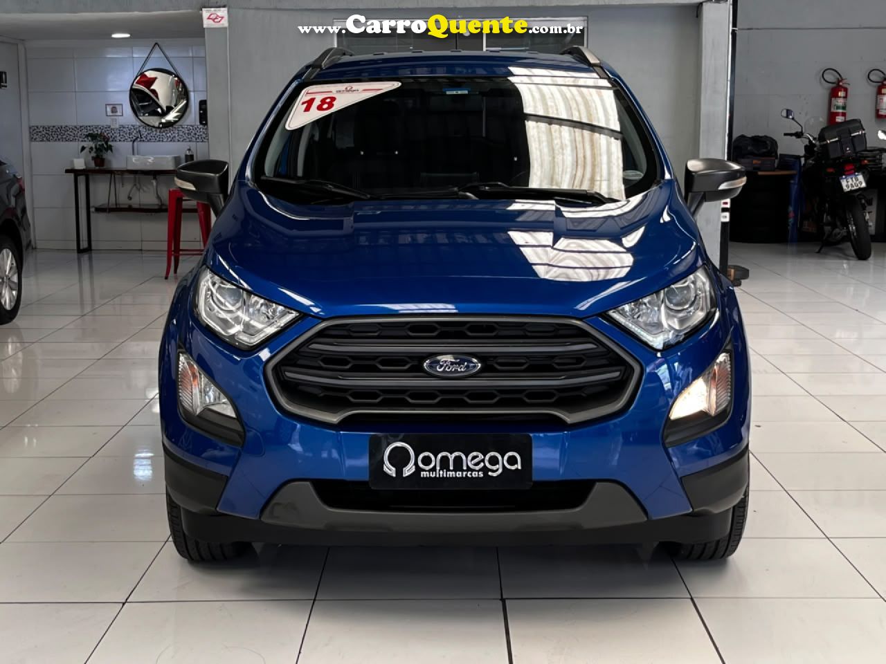 FORD   ECOSPORT FREESTYLE 1.5 12V FLEX 5P AUT.   AZUL 2018 1.5 FLEX - Loja