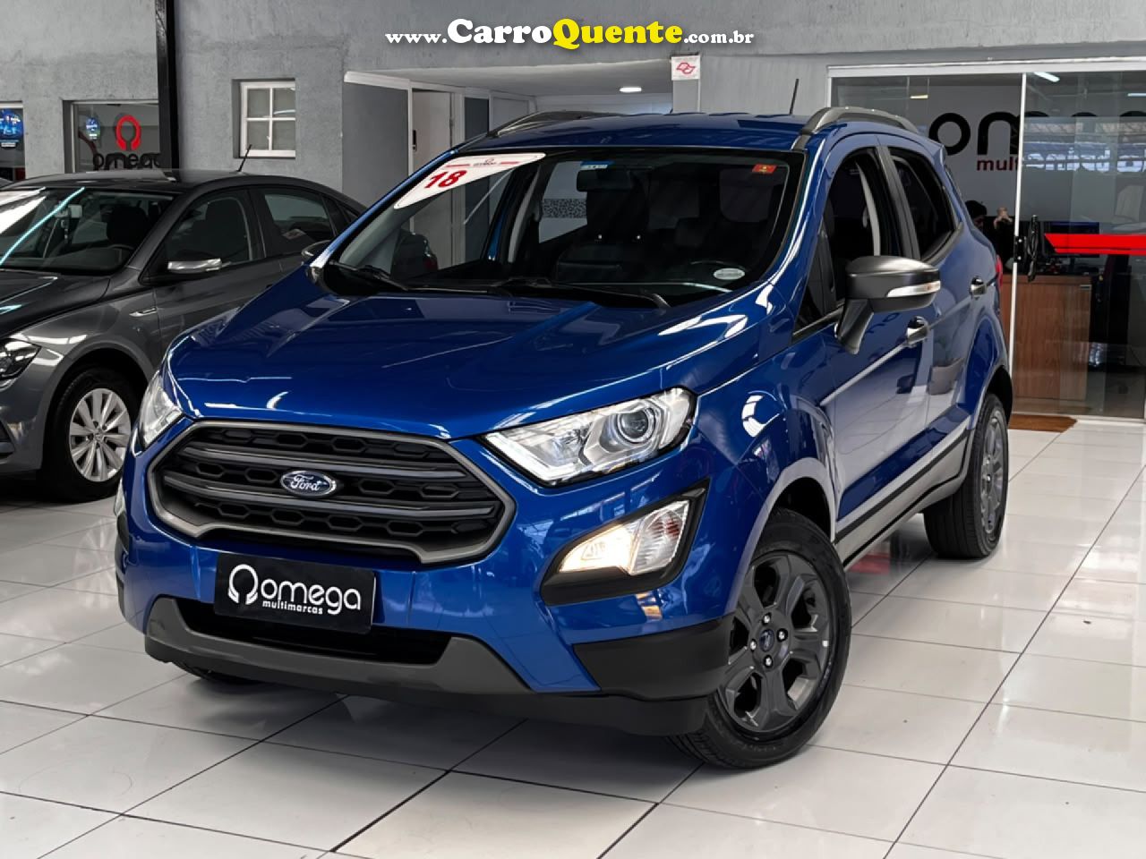 FORD   ECOSPORT FREESTYLE 1.5 12V FLEX 5P AUT.   AZUL 2018 1.5 FLEX - Loja