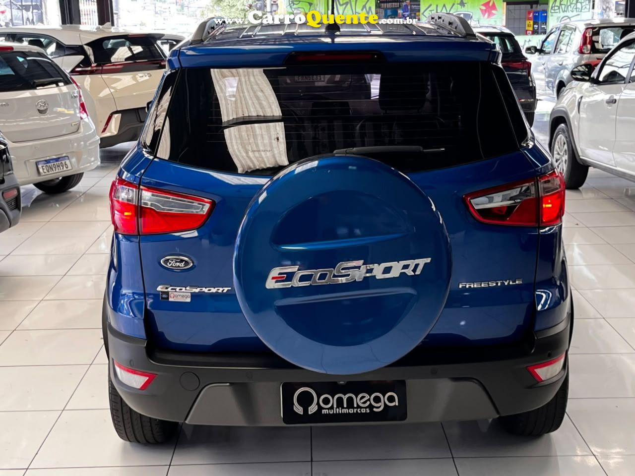 FORD   ECOSPORT FREESTYLE 1.5 12V FLEX 5P AUT.   AZUL 2018 1.5 FLEX - Loja