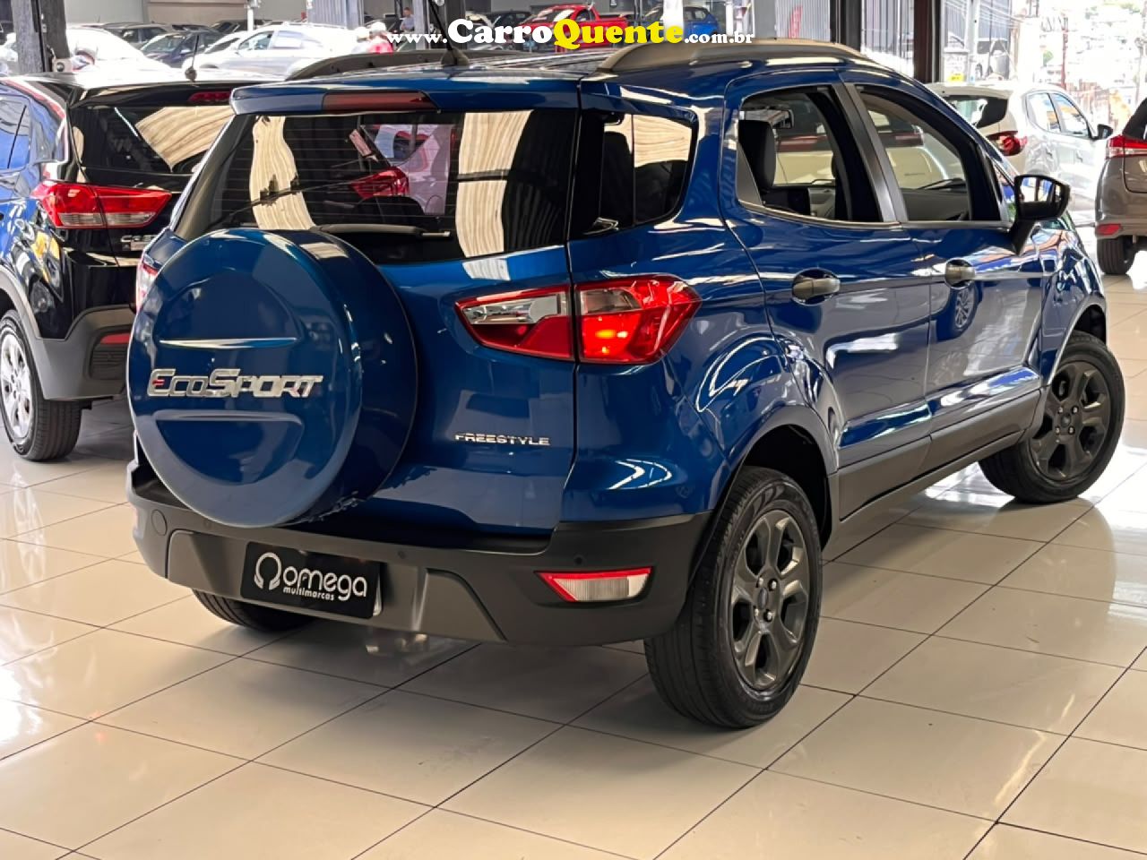 FORD   ECOSPORT FREESTYLE 1.5 12V FLEX 5P AUT.   AZUL 2018 1.5 FLEX - Loja